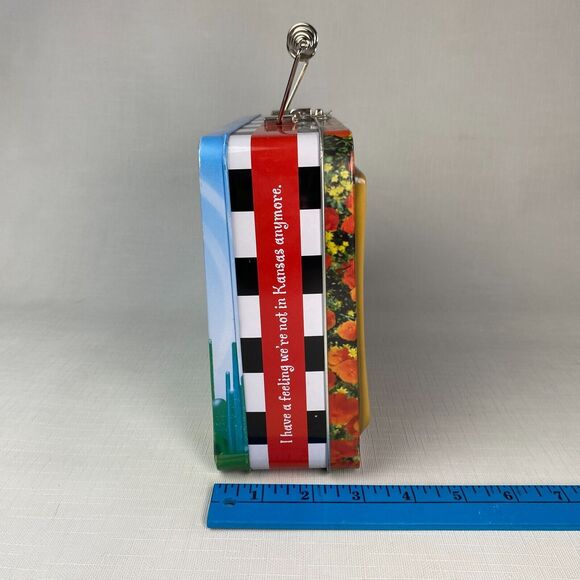 *RARE* Vintage WIZARD OF OZ "RUBY SLIPPERS" Television Tin LUNCH BOX! Vandor TV - Picture 5 of 14